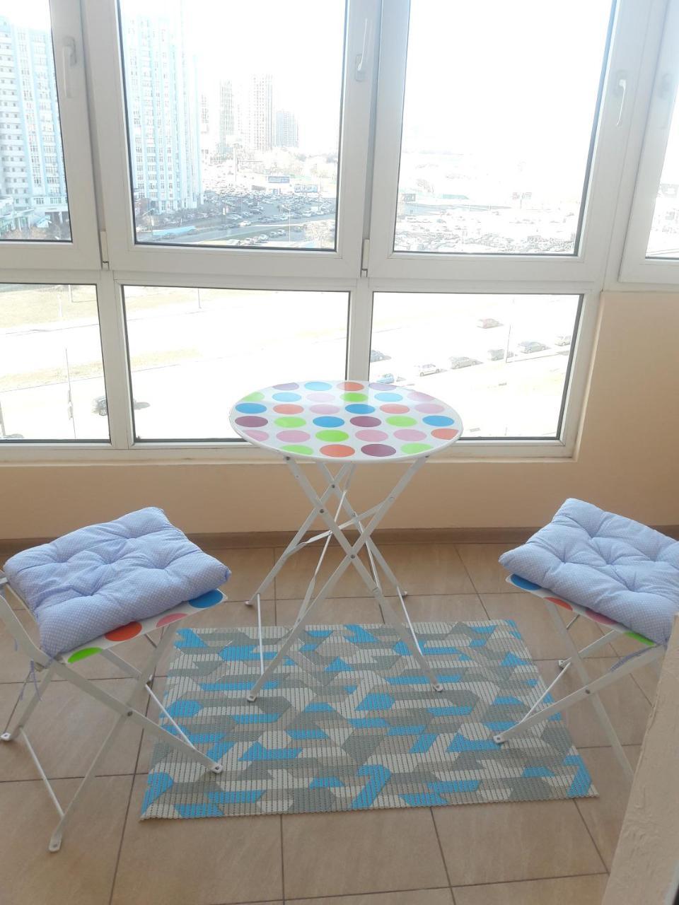 Panoramic view Lux apartment on Metro Osokorky Kijów Zewnętrze zdjęcie